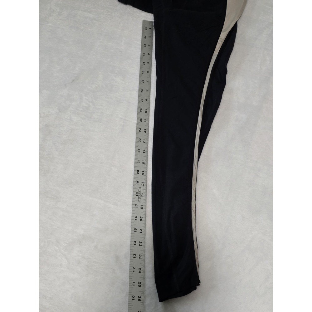 nike yoga dri-fit leggings womens small black beige colorblock dm7671-010 - Picture 9 of 10